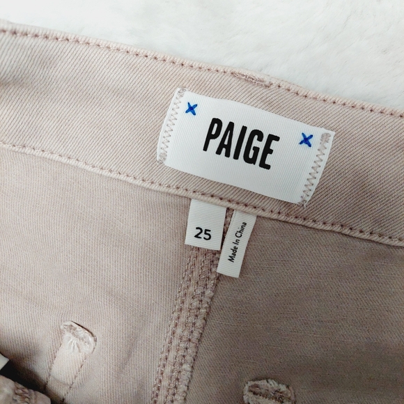 New PAIGE Brigitte Self Tie Angled Pockets in Vintage Eros Rose P3172 - Picture 9 of 11